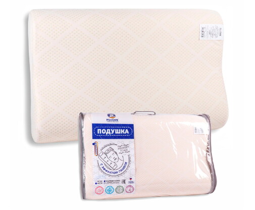 Подушка ортопедическая Memory foam Реноме <14/304,  Эргономика Б,  67*43*11,5>