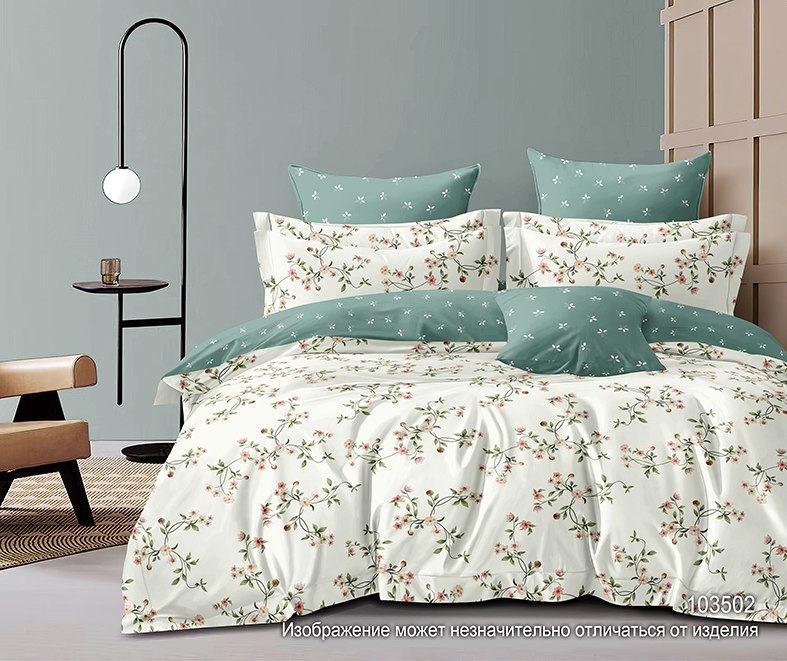 КПБ 2сп сатин с европростыней Люксор <103502 A/B (N)>