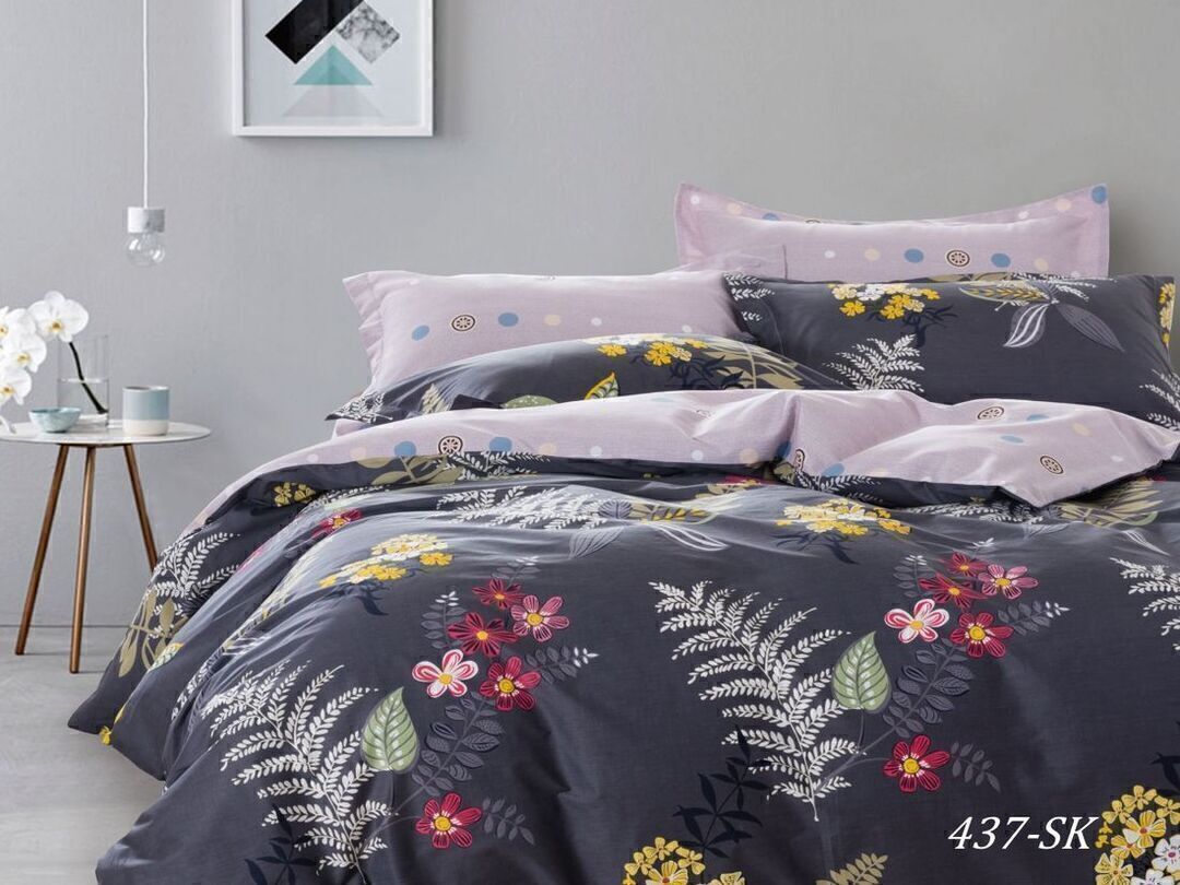 КПБ евро сатин в коробке Satin de Luxe SK Клео <437-SK>