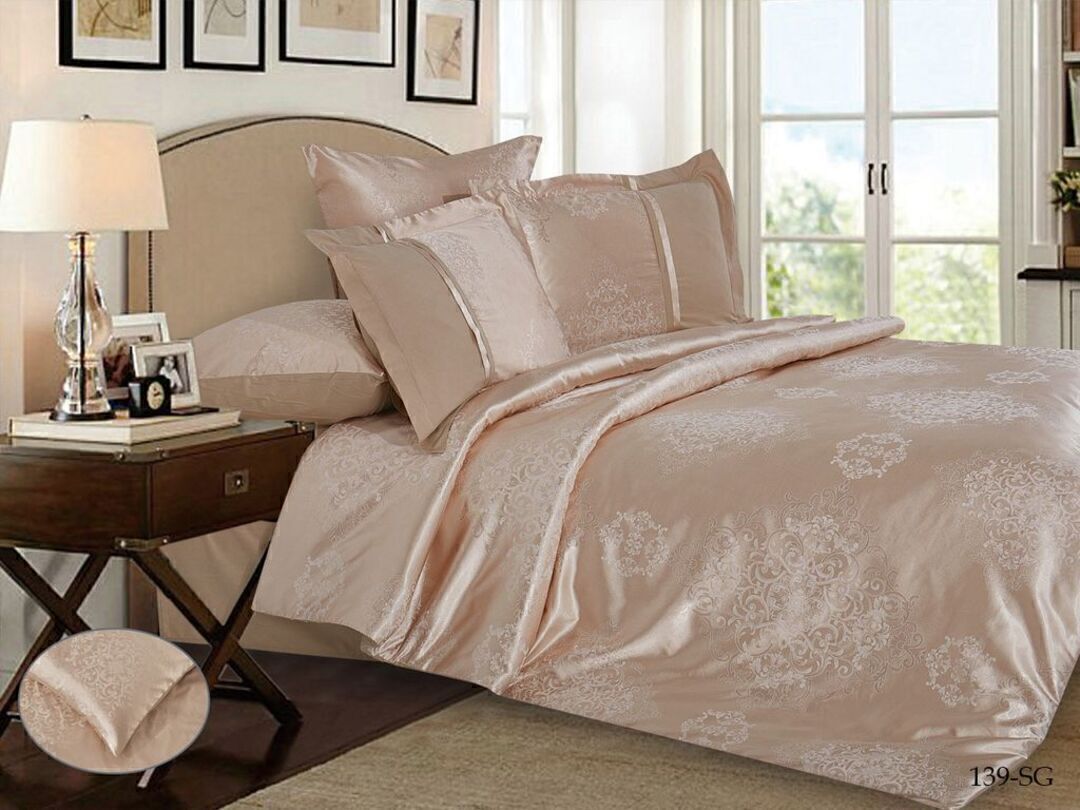 КПБ евро сатин-жаккард Satin Jacquard SG Клео <SG-139>