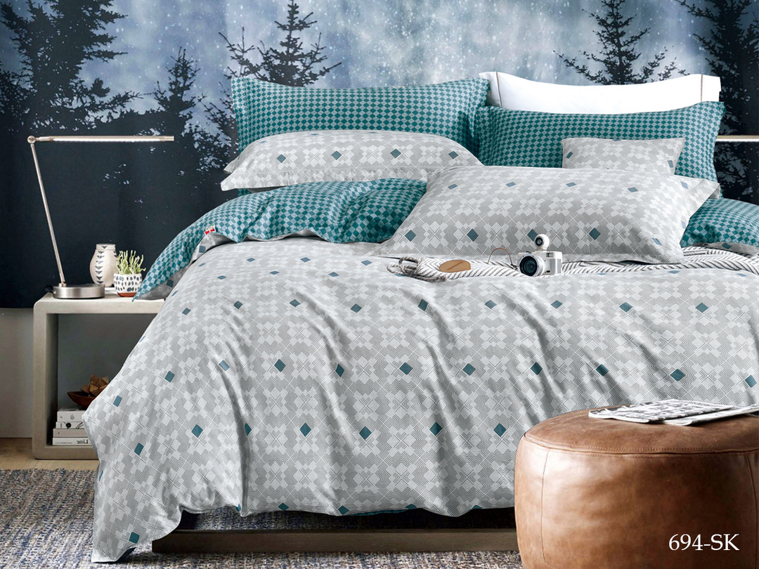 КПБ  сатин в коробке (нав 70*70) Satin de Luxe SK Клео <694-SK>