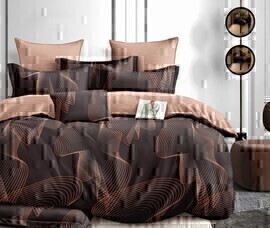 КПБ поплин Оливковая коллекция с простыней на резинке Реноме 