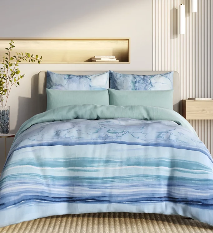 КПБ  сатин Гармоника <Лазурный берег>